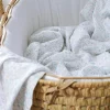 Secret Linen Store 100% Organic Cotton Muslin Swaddle Blanket