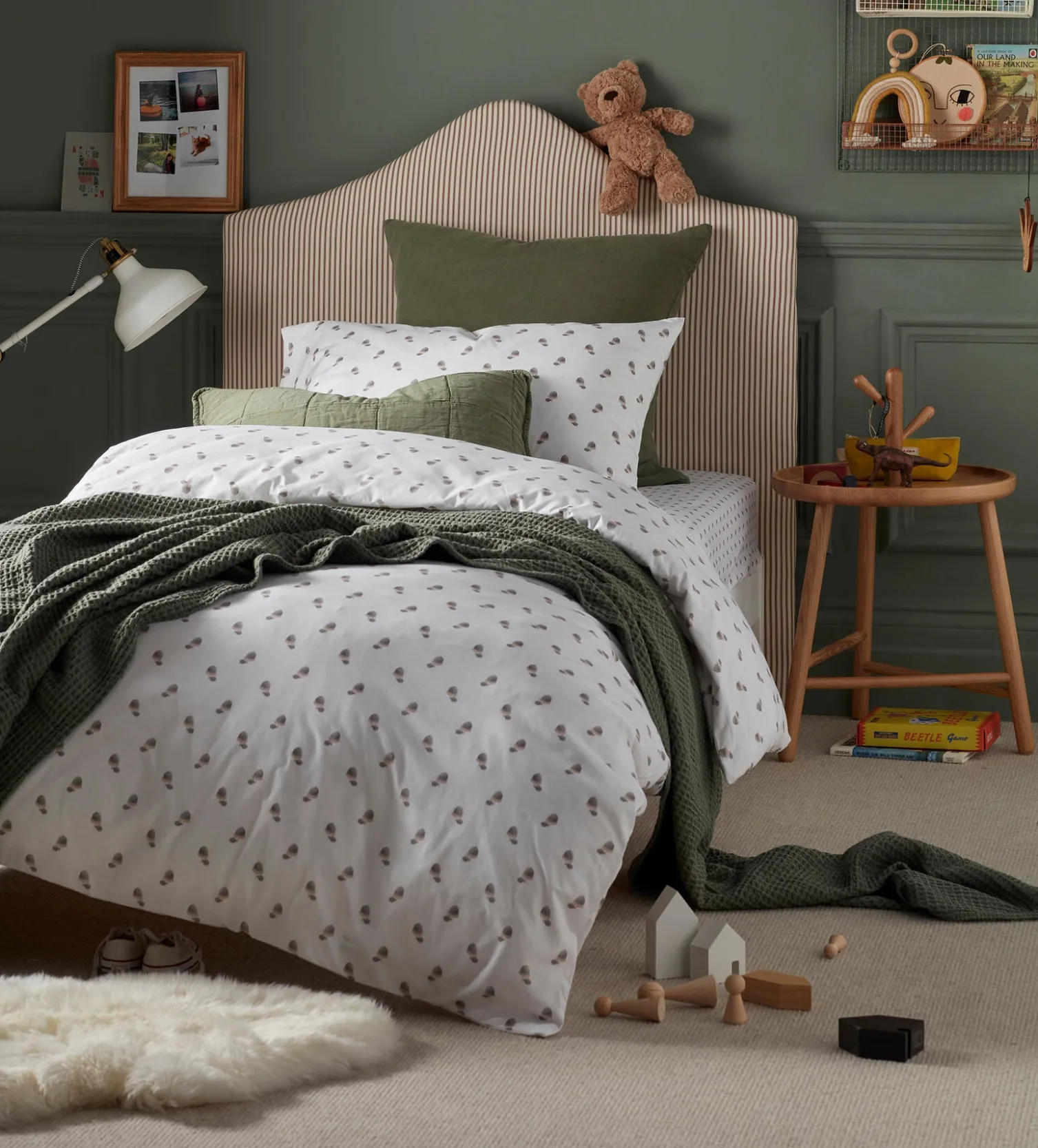 Secret Linen Store Acorn 100% Organic Cotton Duvet Cover Set