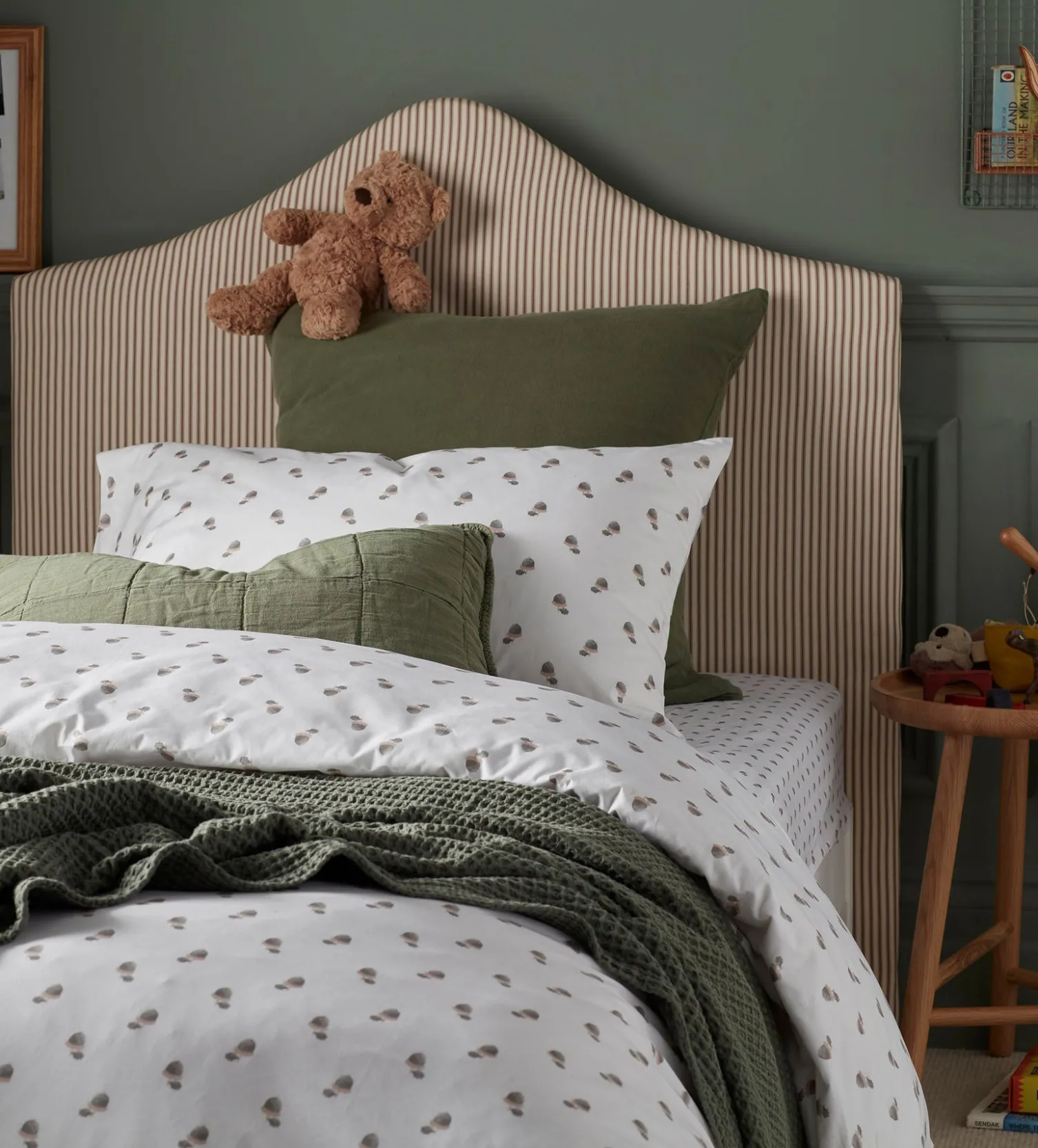 Secret Linen Store Acorn 100% Organic Cotton Duvet Cover Set
