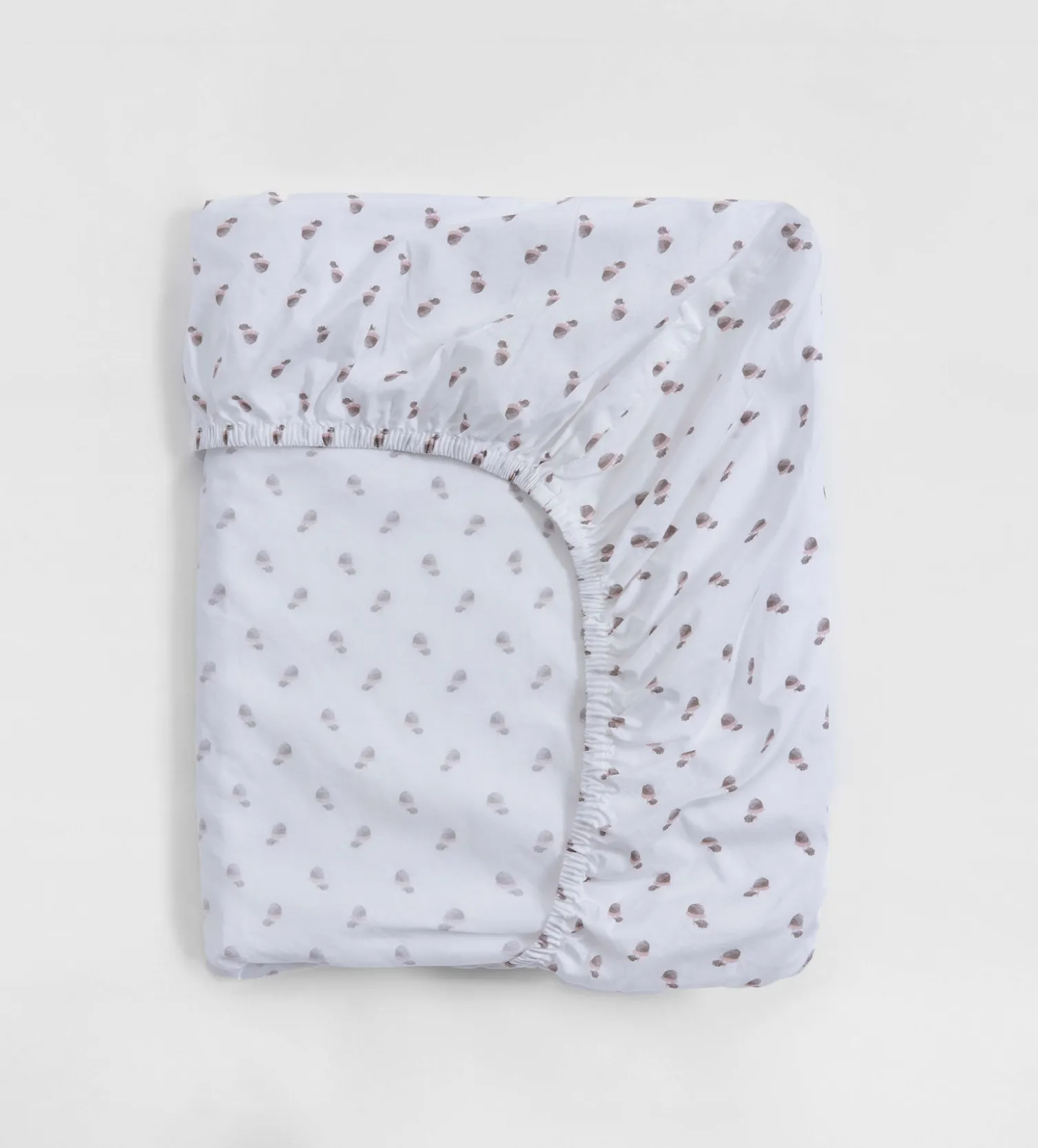 Secret Linen Store Acorn 100% Organic Cotton Fitted Sheet