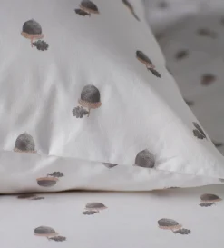 Secret Linen Store Acorn 100% Organic Cotton Housewife Pillowcase