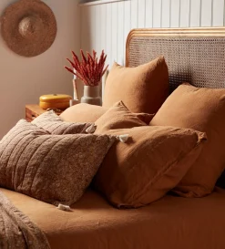 Secret Linen Store Amber 100% Linen Duvet Cover