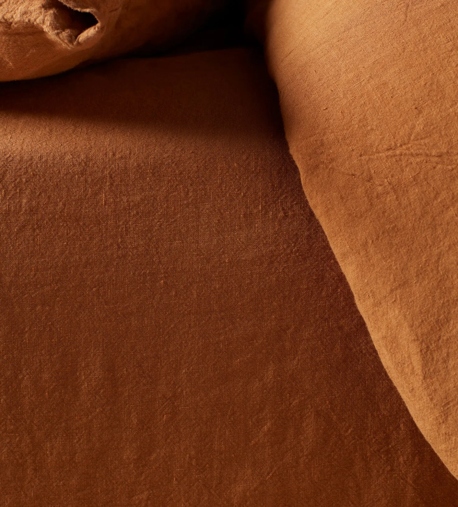 Secret Linen Store Amber 100% Linen Fitted Sheet