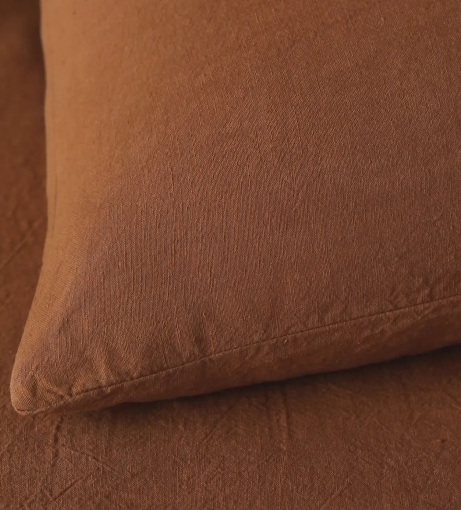 Secret Linen Store Amber 100% Linen Fitted Sheet