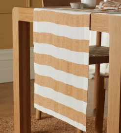 Secret Linen Store Amber Cora 100% Linen Table Runner