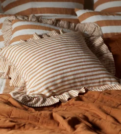 Secret Linen Store 100% Linen Frill Edge Cushion Cover