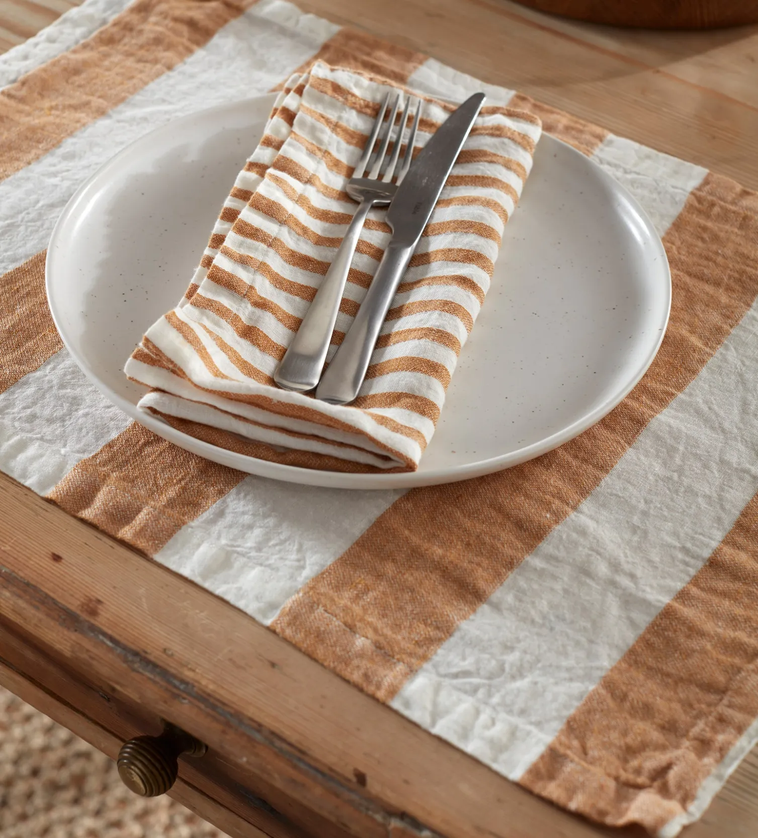 Secret Linen Store 100% Linen Placemats - Set of 2