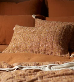 Secret Linen Store Anika Floral 100% Cotton Quilted Throw