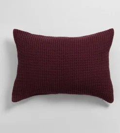 Secret Linen Store Beetroot Big Waffle 100% Cotton Cushion Cover