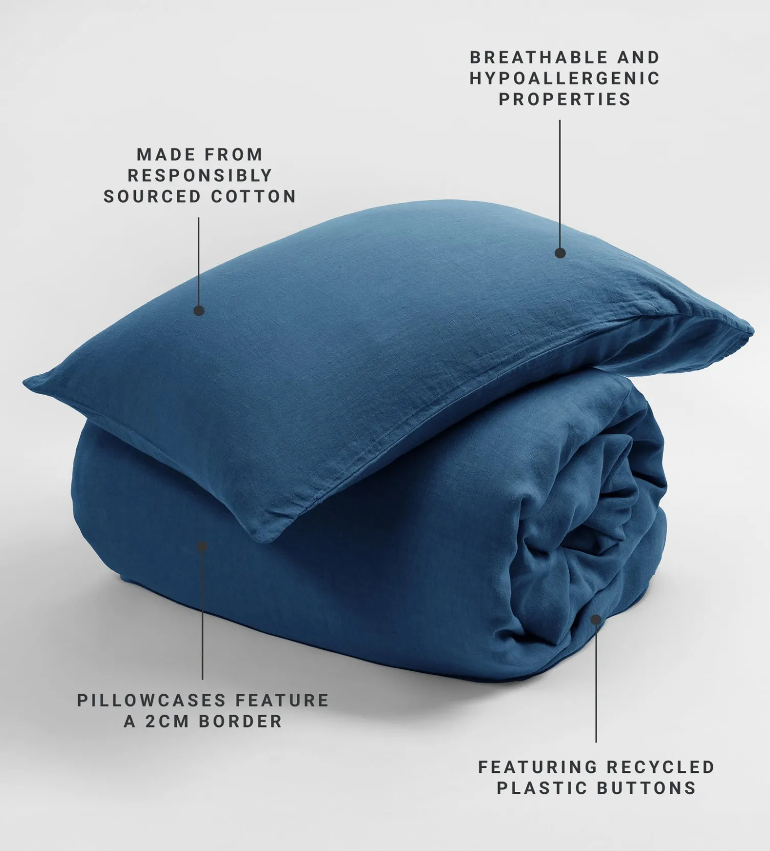 Secret Linen Store Linen Blend Housewife Pillowcase