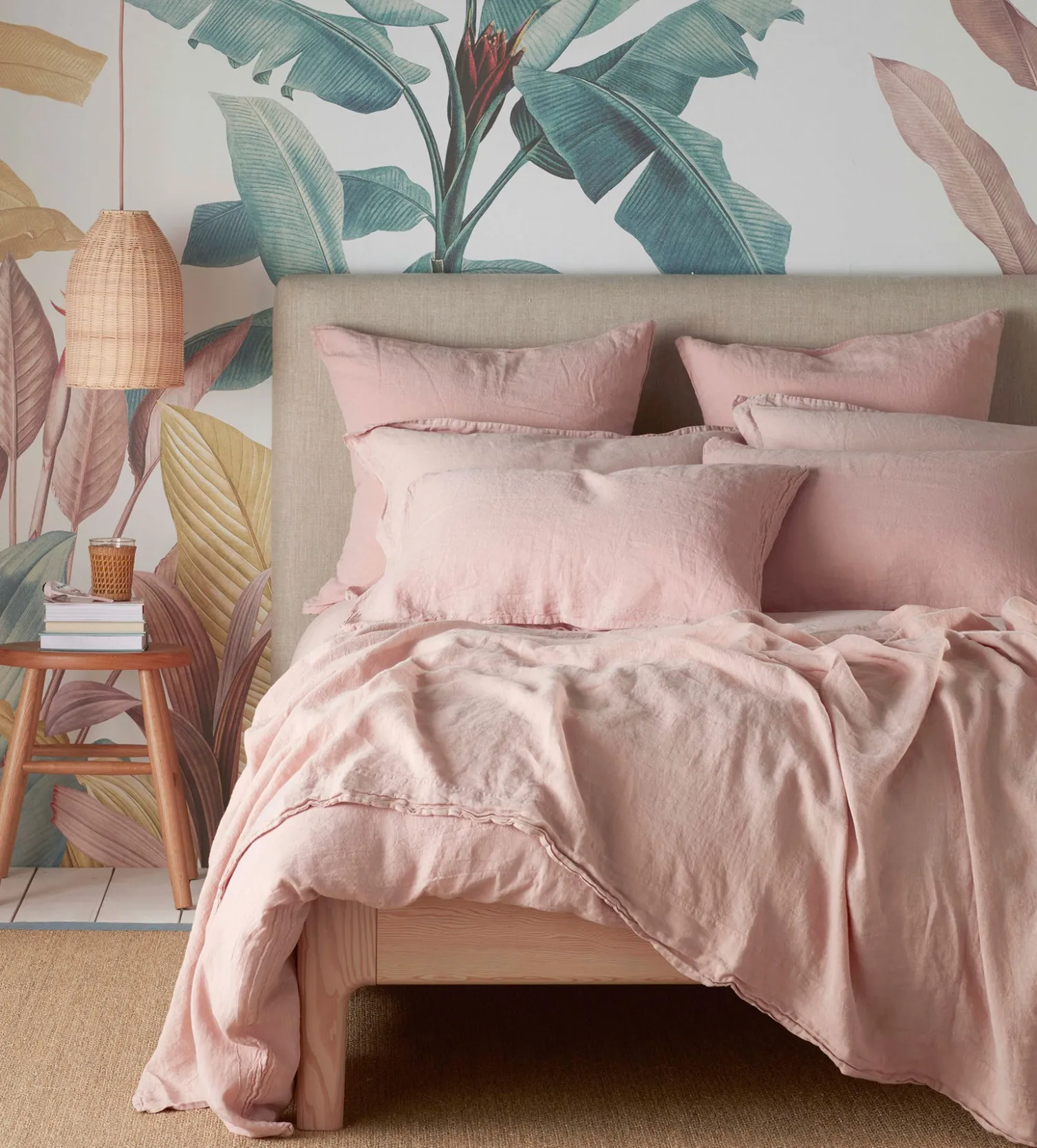 Secret Linen Store 100% Linen Fitted Sheet