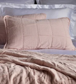 Secret Linen Store Finn 100% Cotton Quilted Cushion Cover