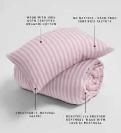 Secret Linen Store Brushed 100% Organic Cotton Pillowcase