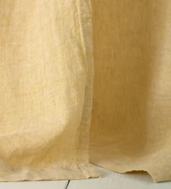 Secret Linen Store 100% Linen Loop Top Curtain (Single)