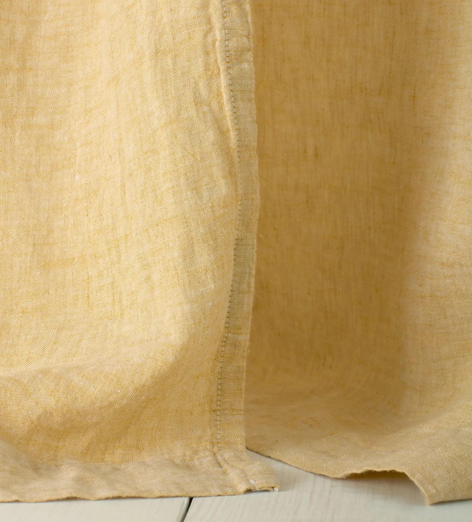 Secret Linen Store 100% Linen Loop Top Curtain (Single)