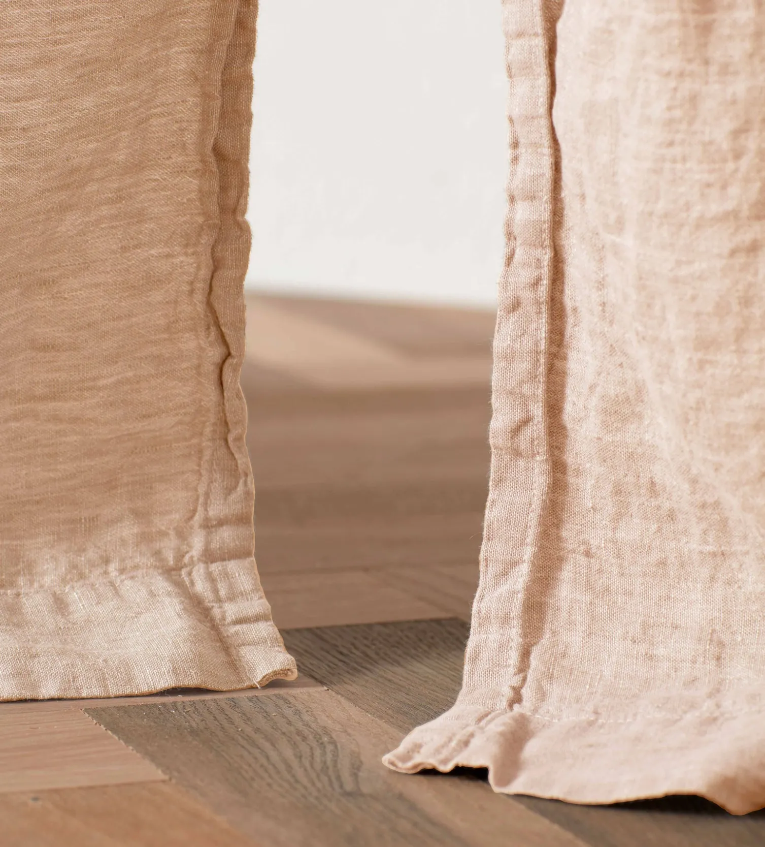 Secret Linen Store Café au Lay 100% Linen Loop Top Curtain (Single)
