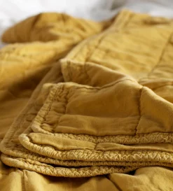 Secret Linen Store Finn 100% Cotton Quilted Throw