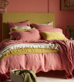 Secret Linen Store Finn 100% Cotton Quilted Cushion Cover