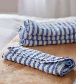 Secret Linen Store Cobalt 100% Linen Napkins - Set of 4