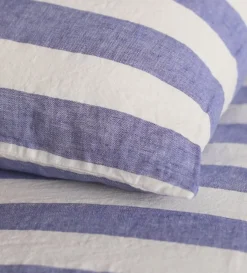 Secret Linen Store Cobalt 100% Linen Housewife Pillowcase