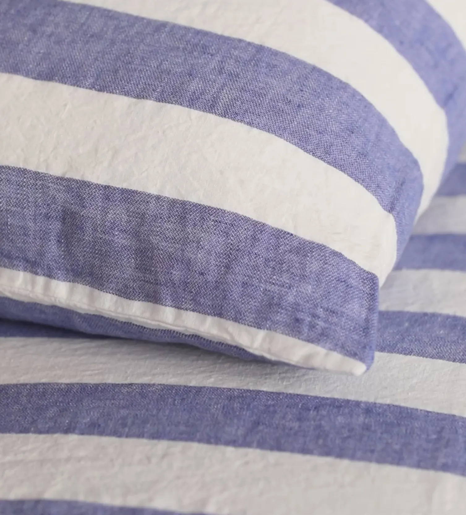 Secret Linen Store Cobalt 100% Linen Housewife Pillowcase
