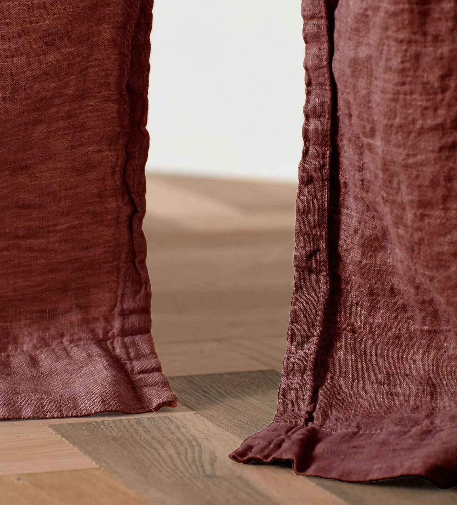 Secret Linen Store 100% Linen Loop Top Curtain (Single)