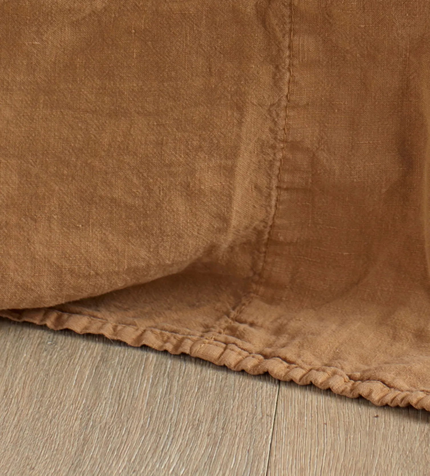 Secret Linen Store 100% Linen Loop Top Curtain (Single)