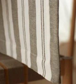 Secret Linen Store Dark Olive Isaac 100% Cotton Table Runner