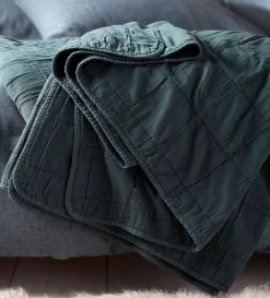 Secret Linen Store Finn 100% Cotton Quilted Throw