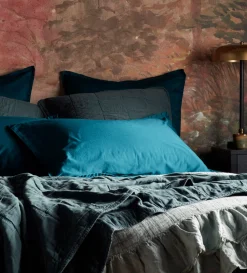 Secret Linen Store Finn 100% Cotton Quilted Throw