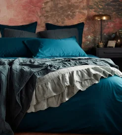Secret Linen Store Finn 100% Cotton Quilted Cushion Cover