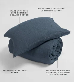 Secret Linen Store Brushed 100% Organic Cotton Pillowcase