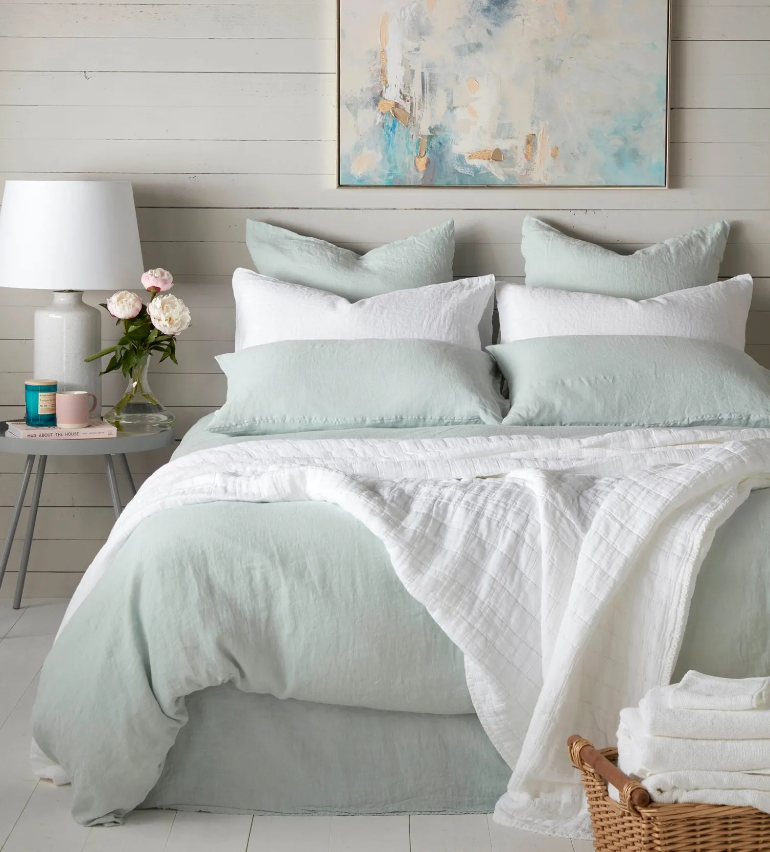 Secret Linen Store 100% Linen Fitted Sheet