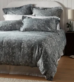 Secret Linen Store Florence Floral Jacquard 100% Cotton Duvet Cover