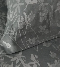 Secret Linen Store Florence Floral Jacquard 100% Cotton Pillowcase
