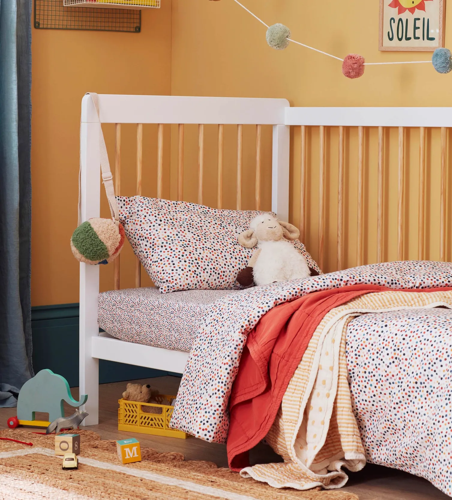Secret Linen Store 100% Organic Cotton Cot Bed Duvet Cover Set