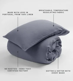 Secret Linen Store 100% Linen Housewife Pillowcase