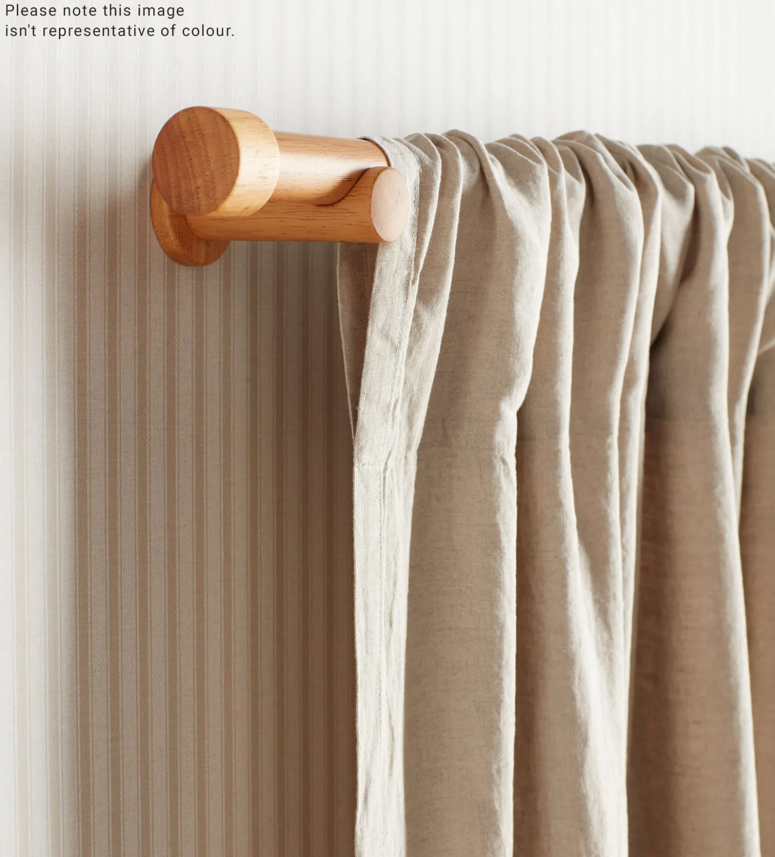 Secret Linen Store 100% Linen Loop Top Curtain (Single)