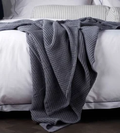 Secret Linen Store Big Waffle 100% Cotton Throw