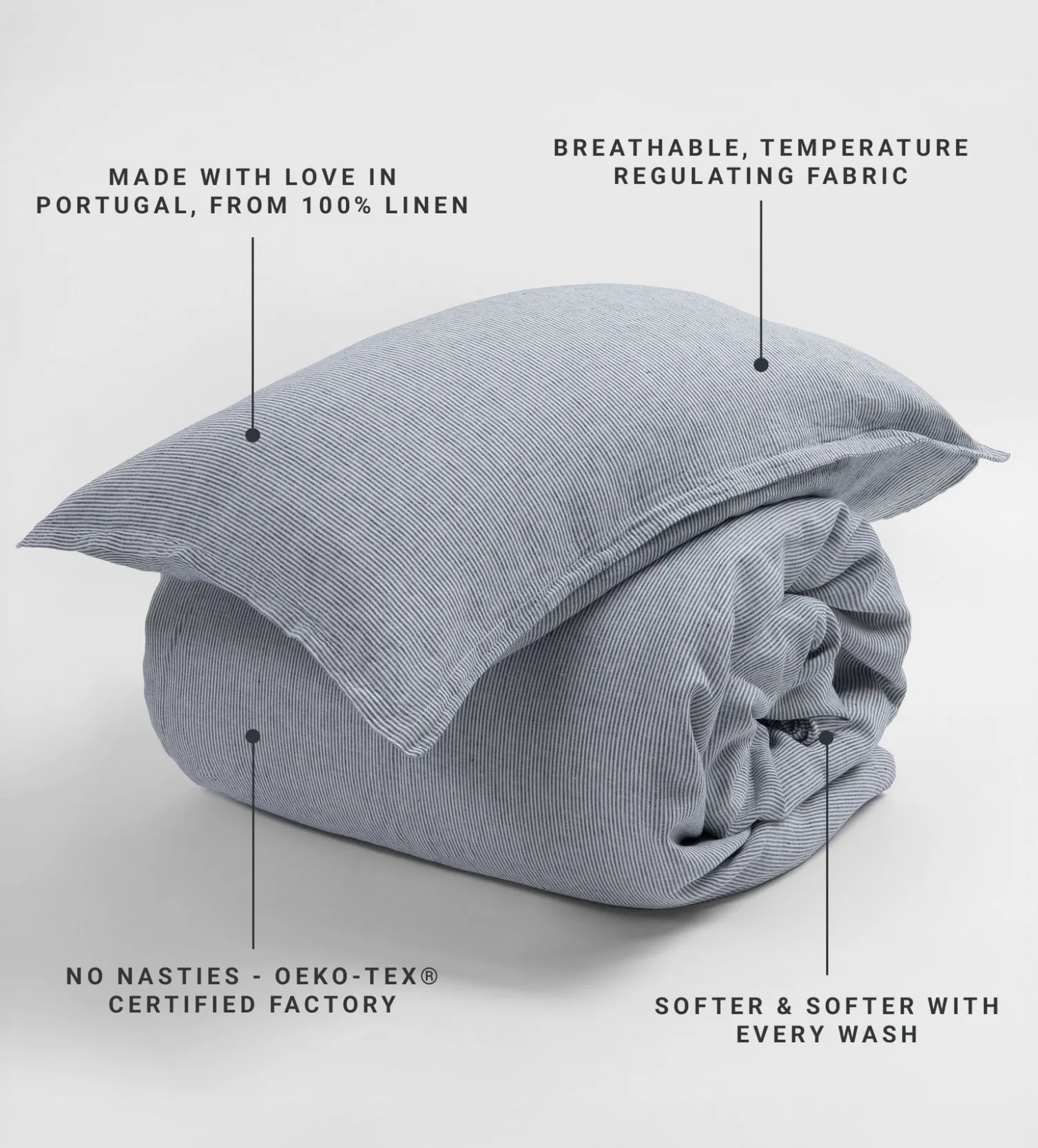 Secret Linen Store 100% Linen Oxford Pillowcase
