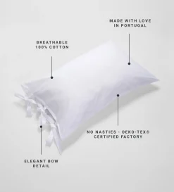 Secret Linen Store Glassette Cloud 100% Cotton Pillowcase