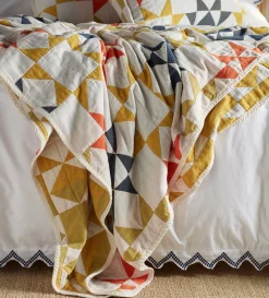 Secret Linen Store Glassette Stella Quilted 100% Cotton Bedspread