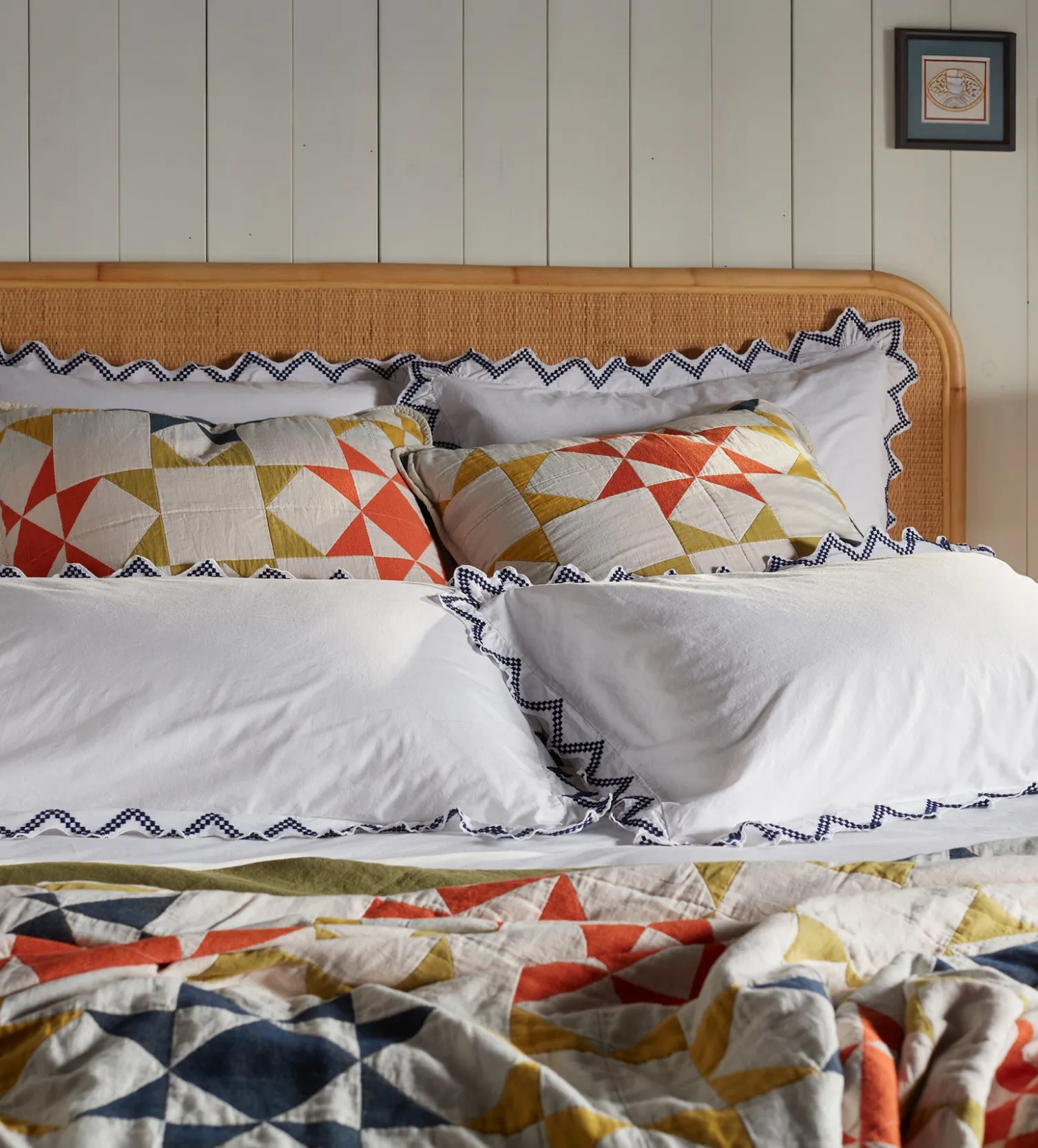 Secret Linen Store Glassette Stella Quilted 100% Cotton Bedspread