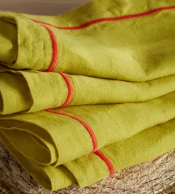 Secret Linen Store Glassette Vine 100% Linen Napkins