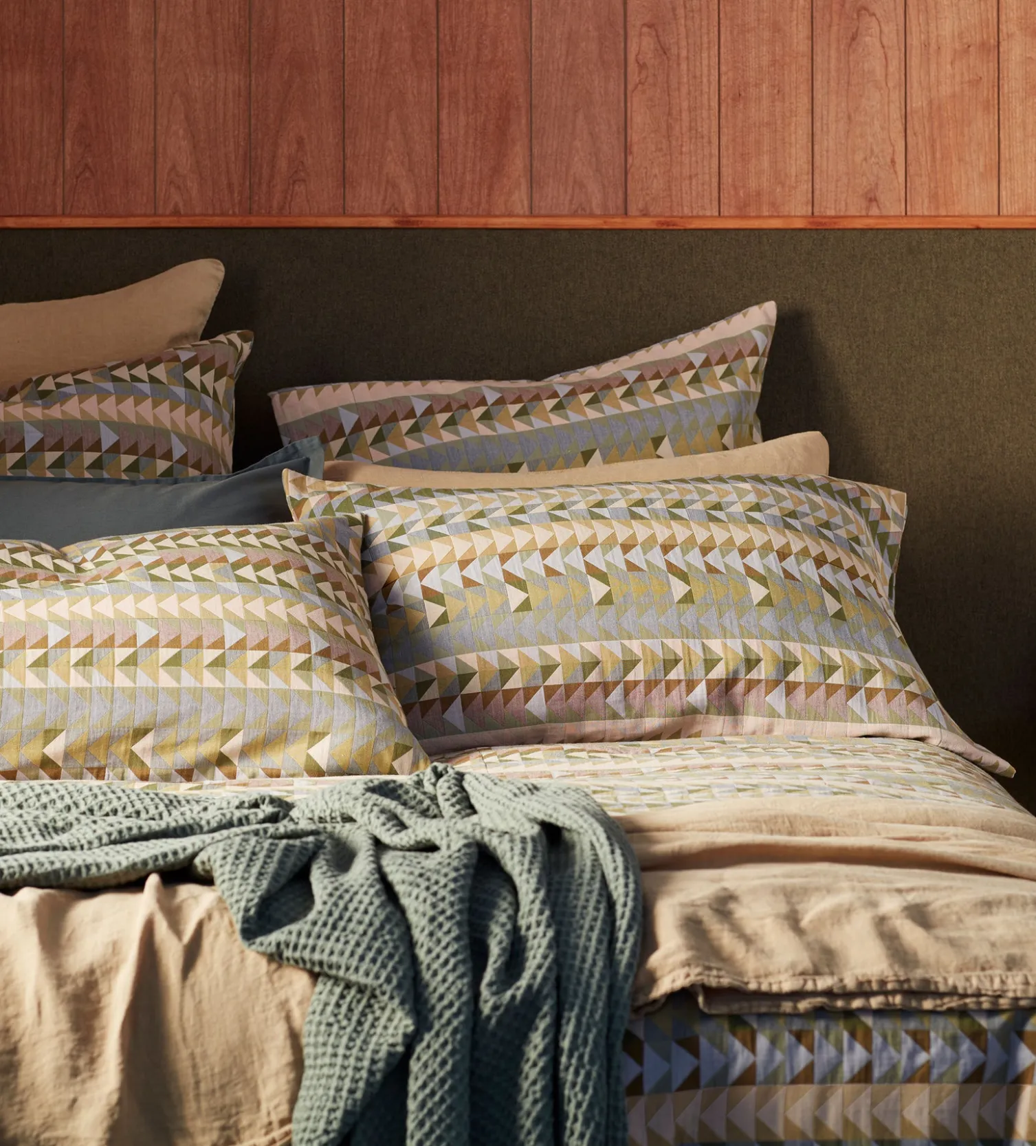 Secret Linen Store Green Jude 100% Cotton Housewife Pillowcase