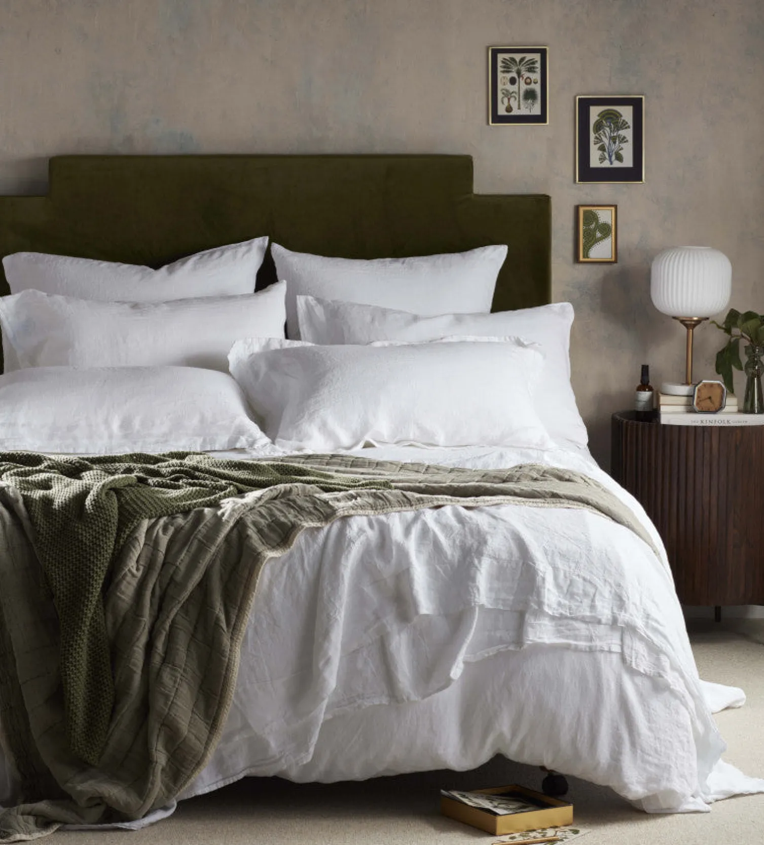 Secret Linen Store 100% Cotton Quilted Throw