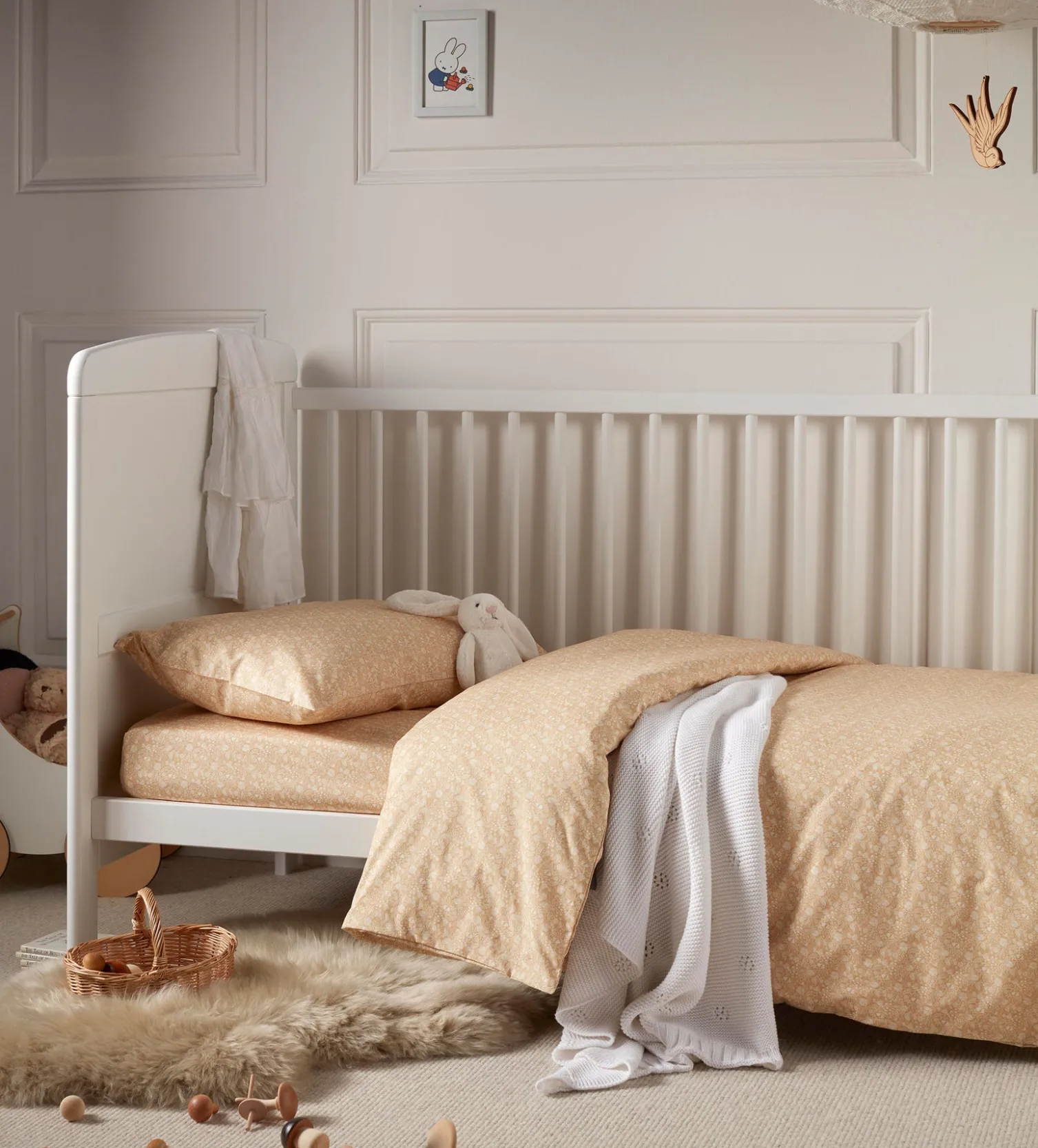 Secret Linen Store Honey Elle 100% Organic Cotton Duvet Cover Set