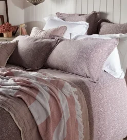 Secret Linen Store Jasmine Floral Jacquard 100% Cotton Duvet Cover