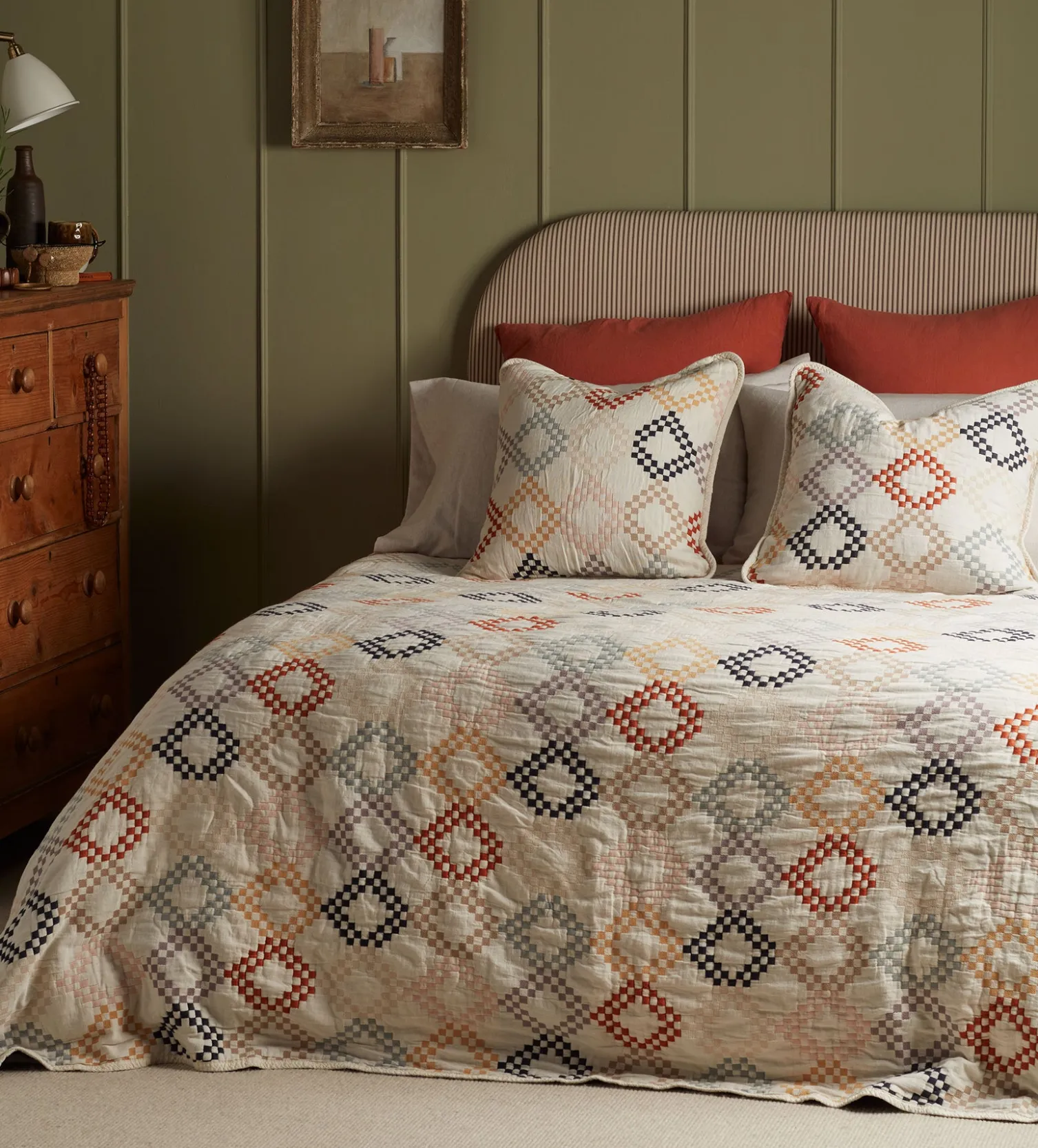 Secret Linen Store Jolene 100% Cotton Cushion Cover