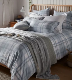 Secret Linen Store Lauren Check 100% Cotton Duvet Cover